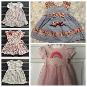 5 Piece Baby Girl Dress Clothing Lot Size 12 Months